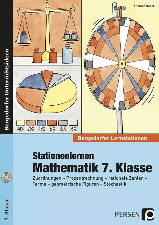 Image du produit Stationenlernen Mathematik 7. Klasse (Allemand, Thomas Röser, 2022)