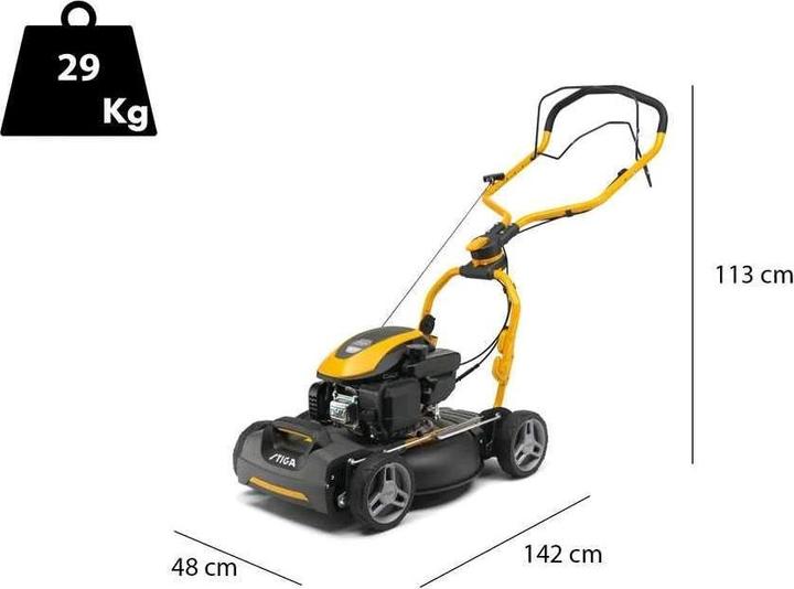 Actual product image Stiga Multiclip 747 SD Self-propelled petrol lawn mowerST 140engine (Petrol)