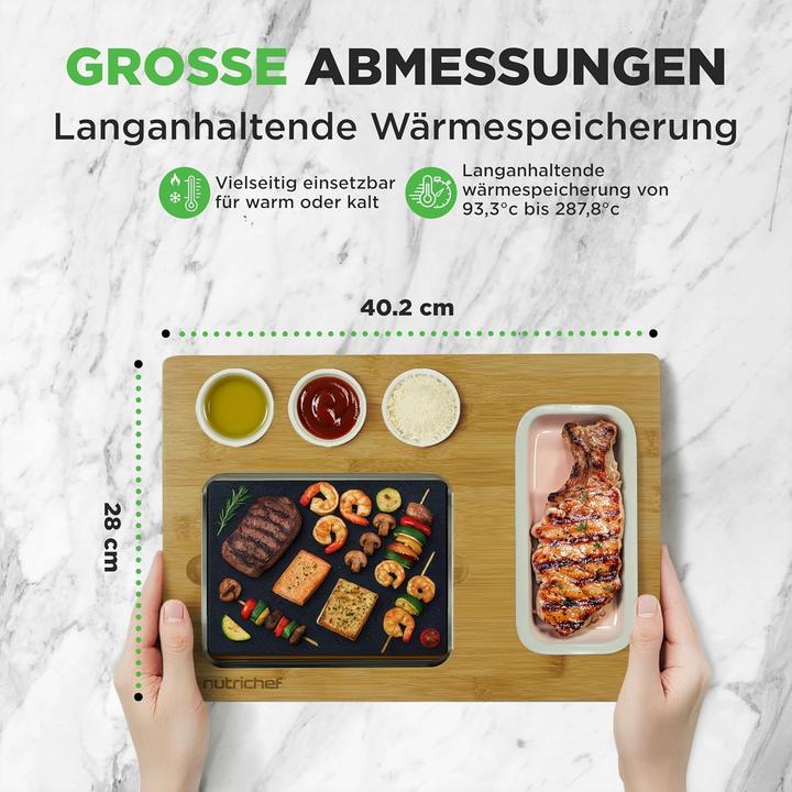 Image du produit Nutrichef Heisser Stein Tischgrill-Set