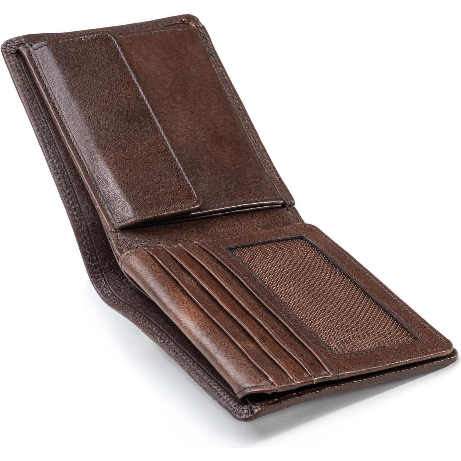 Thumbnail - Farmhood, Herren, Portemonnaie, Memphis Geldbörse RFID Schutz Leder 12.5 cm, Braun