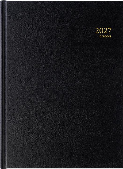 Brepols Agenda Bremax 2 noir 1J/2P (A4, 1 jour / 2 pages)