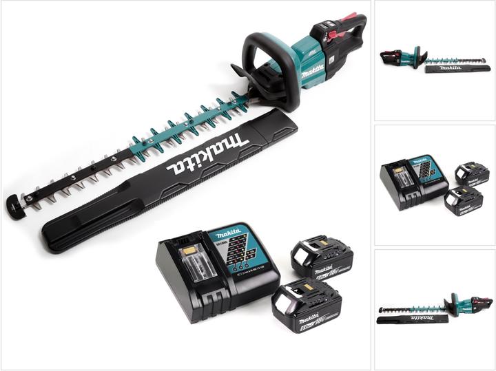 Actual product image Makita DUH 601 RG cordless hedge trimmer 18V 60cm brushless + 2x battery 6.0Ah + charger (Rechargeable battery operated)