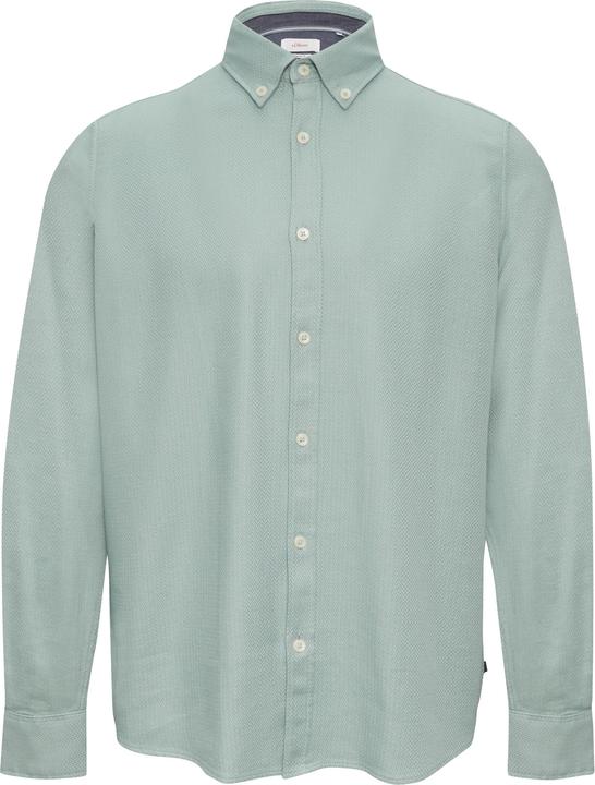 Produktbild S.Oliver Hemd Regular Fit: Strukturiertes Baumwollhemd mit Button-down-Kragen (S)