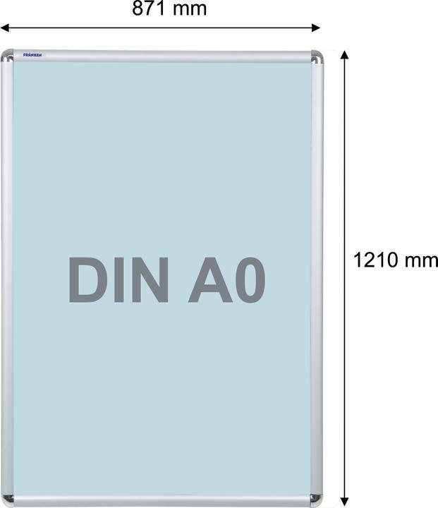 Actual product image Franken Picture changing frame BS0705 87x121x1.2cm DIN A0 aluminum si