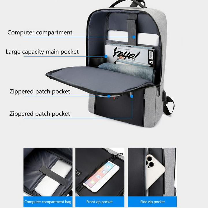 Actual product image PhoneLook Universal Travel Urban Backpack waterproof Sac à dos de transport pour ordinateur portable 15.6 pouc (35 l)
