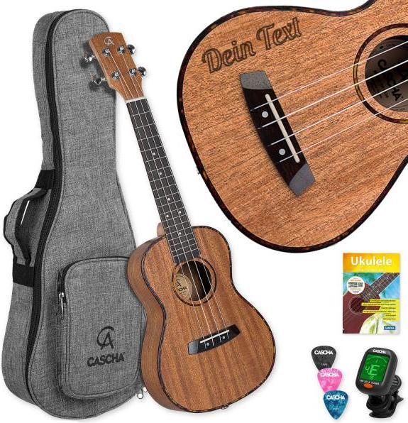 Produktbild Cascha Ukulele HH-2036 Konzert Ukulele mit personalisierter Gravur (Konzert)
