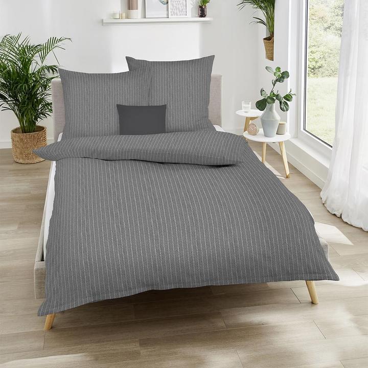 Produktbild Kaeppel Melange Biber Bettwäsche Mood (Bettwäsche Set, 135x200 cm + 80x80 cm)