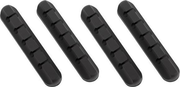 Dutzo Kabelholdere - 5 huller - pakke med 4 stk - sort