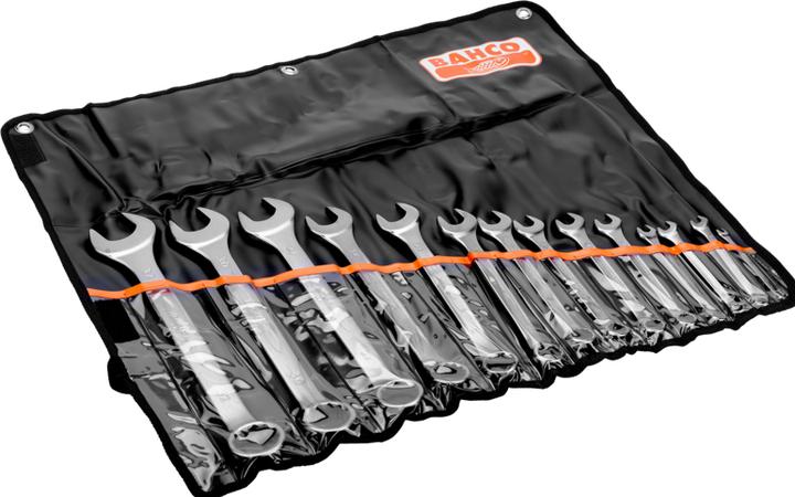Produktbild Bahco Satz metrische Ring-Maulschlüssel - 14-teilig/Tasche (32 mm)