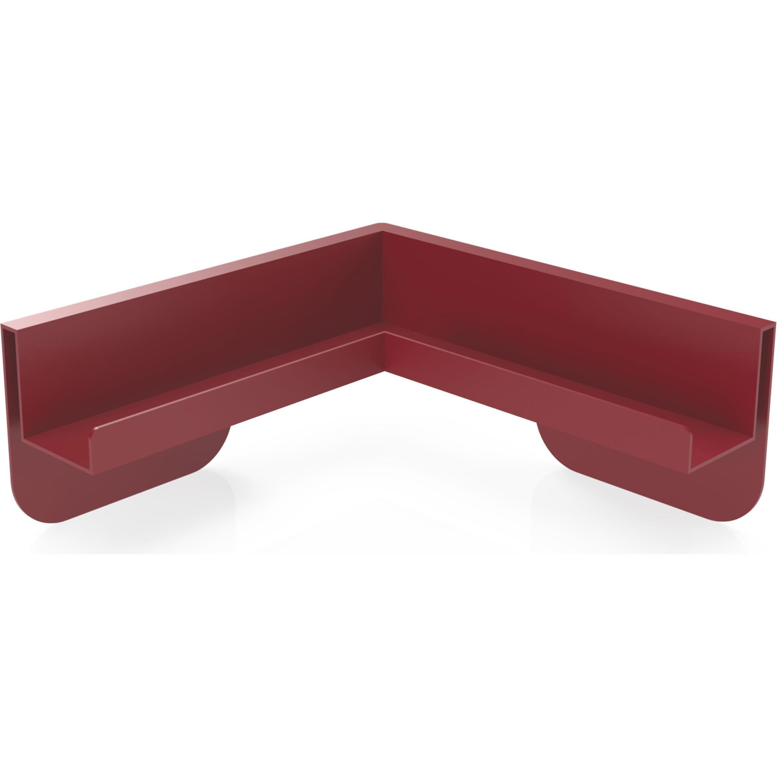 Magnetoplan, Zubehör Präsentieren, MAGNETOP. Eckablageschale Infinity Wall 114663003 rubinrot 42x42x8.5cm