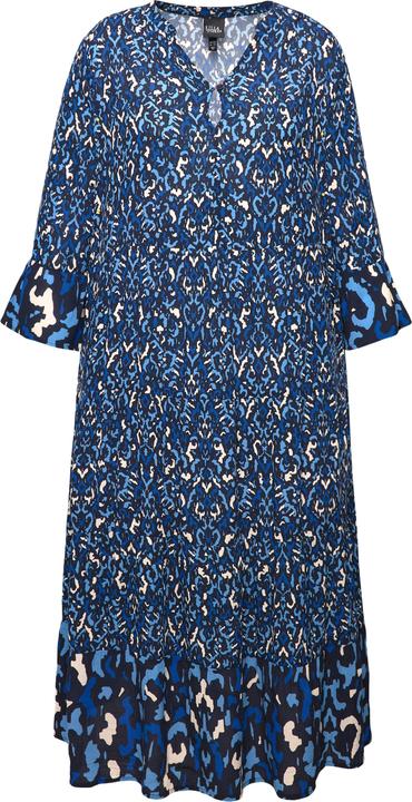 Actual product image Ulla Popken Geometric Print 3/4 Sleeve Dress (50, 52)