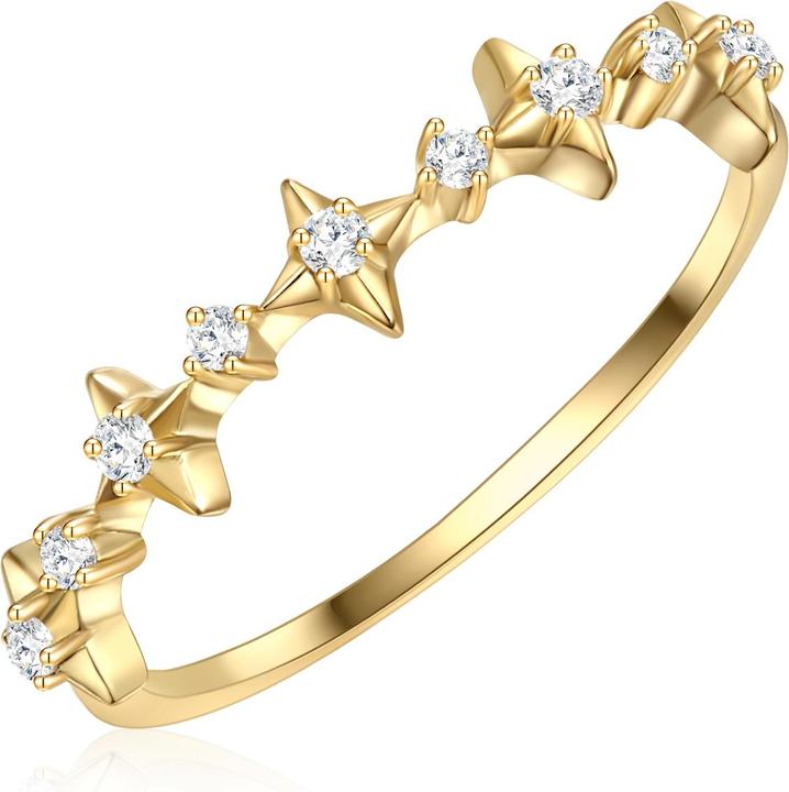 Immagine prodotto Glanzstücke München Donna Argento Sterling Cubic Zirconia Oro Giallo - 30306 (60, 925 Argento)