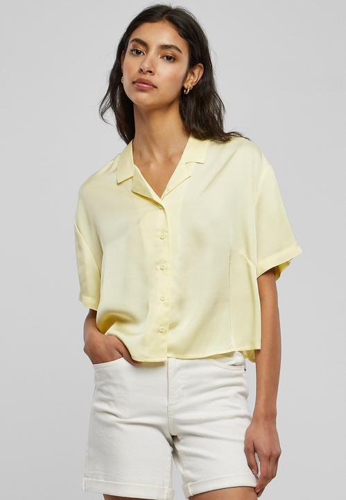 Produktbild Urban Classics Ladies Viscose Satin Resort Shirt - 17070 (4XL)