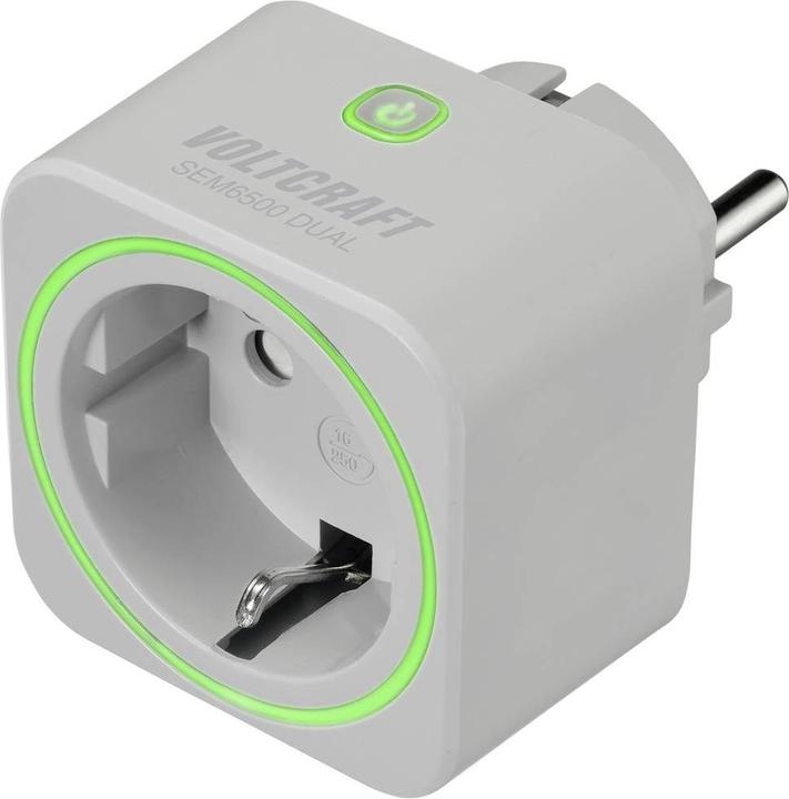 Image du produit Voltcraft SEM6500 DUAL compteur d'énergie avec prise radiocommandée, exportation de données, fonction