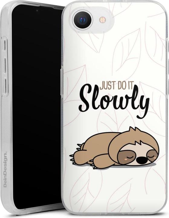 Produktbild DeinDesign Silikon Hülle für Apple iPhone 16e Handyhülle Case Smartphone Schutzhülle Faultier Tiere lazy (Apple iPhone 16e)