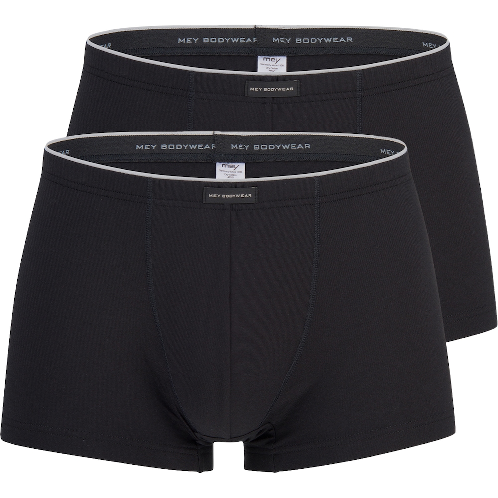 Mey, Herren, Unterhosen, 2er Pack Dry Cotton Boxer Shorts, Schwarz, (3XL, 2er Pack)