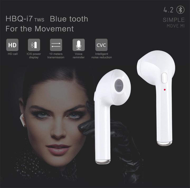 Actual product image PhoneLook Wireless headphones i7S TWS Bluetooth 4.2 incl. storage and charging case (6 h, Wireless)
