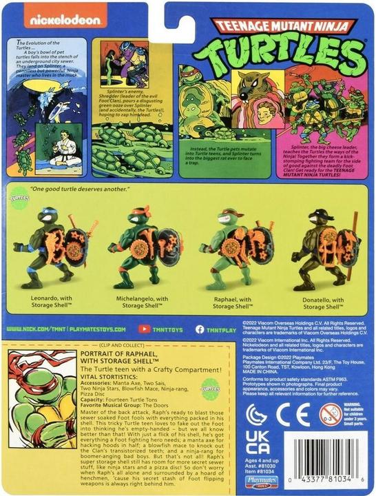Image du produit Boti TMNT : Raphael with Storage Shell 4 inch Action Figure