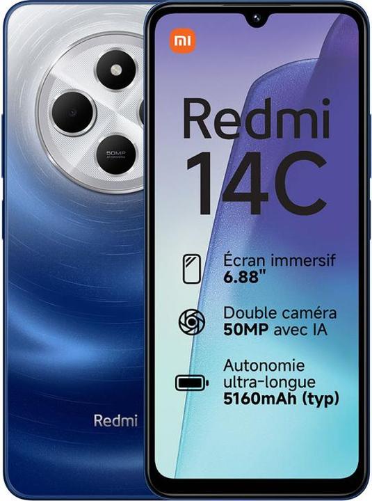 Actual product image Xiaomi Redmi 14C (256 GB, Starry blue, 6.88", Dual SIM, 4G)