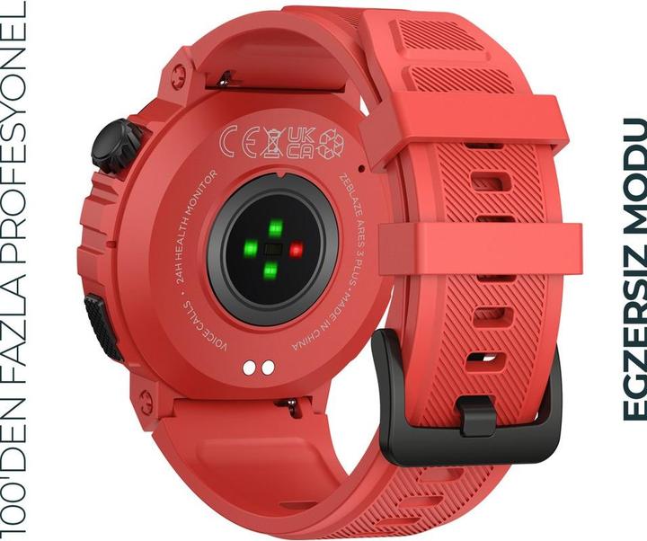 Actual product image Zeblaze Ares 3 Plus Smartwatch (Red) (45 mm)