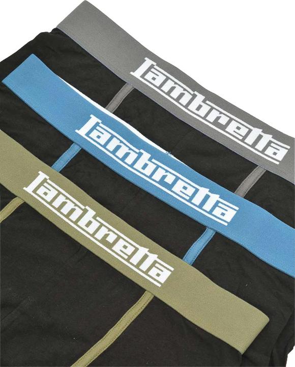 Actual product image Lambretta Mens Classic Boxer Shorts (Pack of 3) (XL, pack of 3)