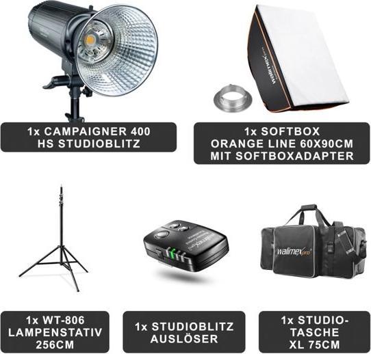 Produktbild Walimex pro Campaigner 400 HS Set Single (Set, 400 Ws)