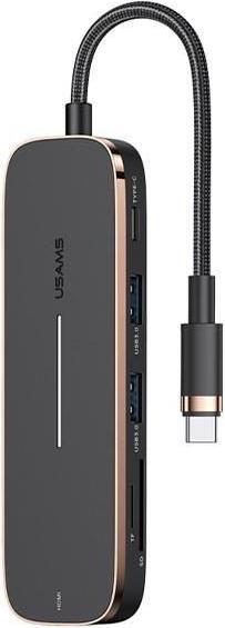 Usams SJ575HUB01 (USB-C, 6 ports)