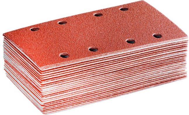Starcke Schleifpapier-Set 50-teilig Lochung 8fach, Körnung: 40, (L x B: 185 x 93 mm) (40)