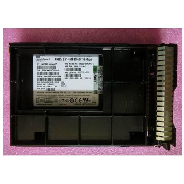 HPE SSD 480GB 6G LFF SATA RI PLP (480 GB, 2.5"), SSD