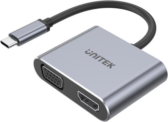 Image du produit Unitech Adaptateur graphique USB V1126A (USB-C, 2 Ports)