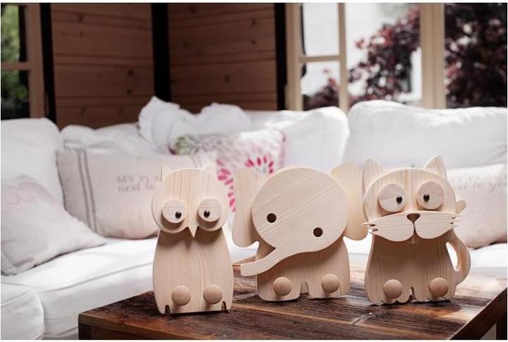 Image du produit Luka Zajc Design CAT-3980134 - Animal Kingdom Patère en bois Chat