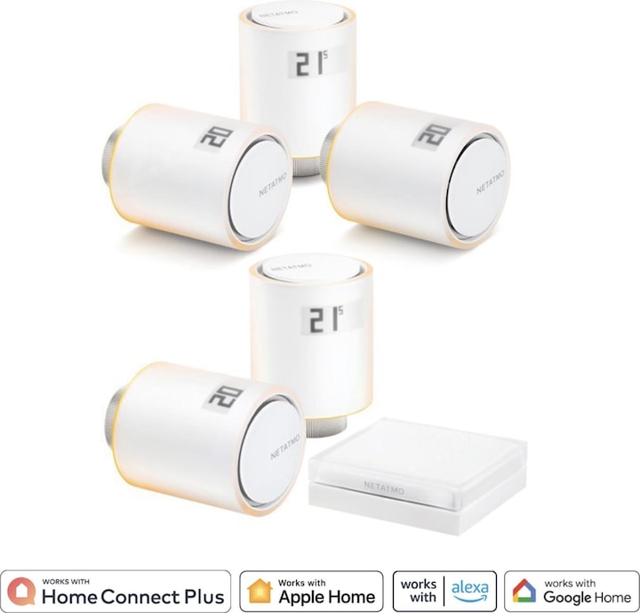 Image du produit Netatmo Têtes Thermostatiques intelligentes + Hub