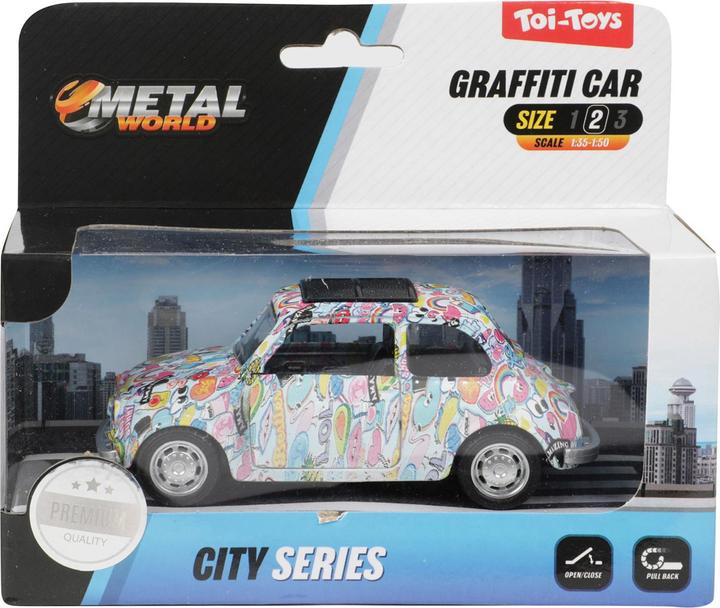 Image du produit Toi-Toys Métal pullback graffiti voiture