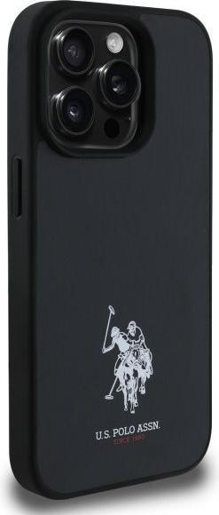 Actual product image U.S. Polo US Polo USHCP15XPGEK iPhone 15 Pro Max 6.7 black/black Leather Embroidered DH Colour (Apple iPhone 15 Pro Max)
