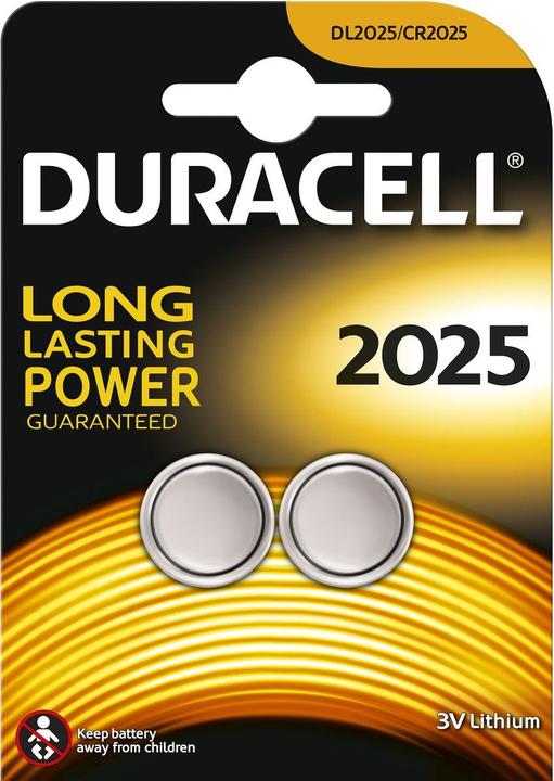 Produktbild Duracell Lithium CR2025 (2 Stk., CR2025, 165 mAh)
