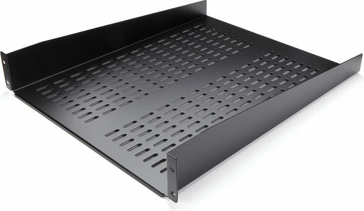 Produktbild StarTech 2 HE Fest montierter Fachboden für Server Rack/ Schrank bis 22 Kg - 55 cm Tief - belüftet