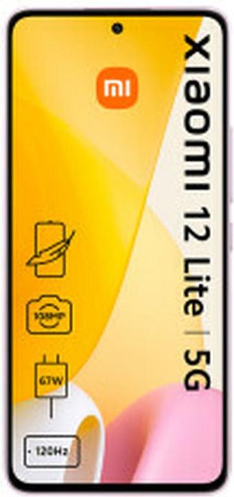 Productafbeelding Xiaomi 12 LITE 5G DS 6+128 GLO LITE ROZE (128 GB, Lite Roze, 6.55", Dubbele SIM, 5G)