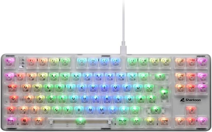 Actual product image Sharkoon SKILLER SGK70W DE White (DE, Cable)