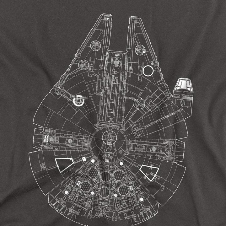 Produktbild Star Wars Millenium Lines TShirt Langärmlig (M)
