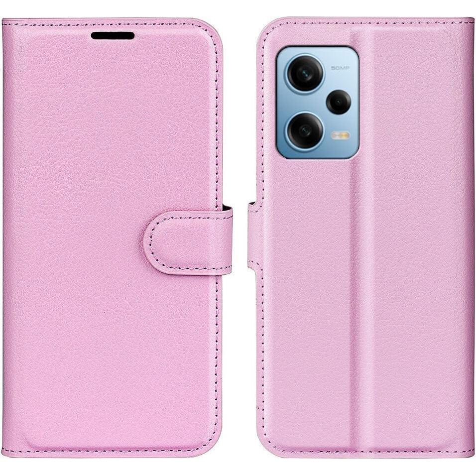Cover-Discount Xiaomi Poco X5 Pro - Leder Etui Hülle rosa (Xiaomi Poco X5 Pro, Xiaomi Redmi Note 12 Pro 5G), Smartphone ...