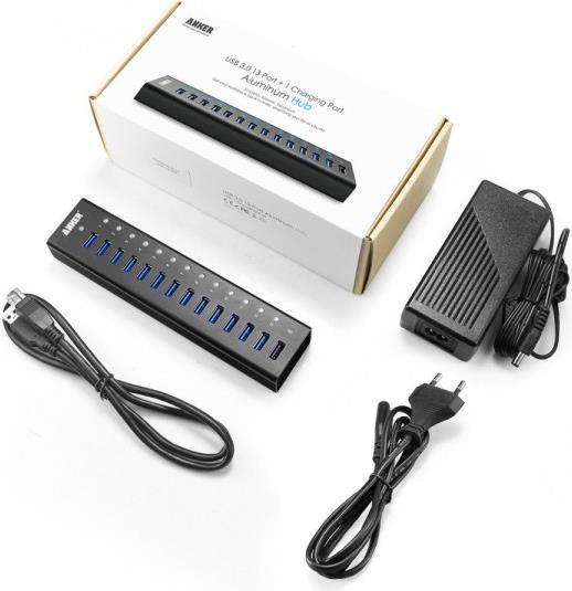 Produktbild Anker USB 3.0 Aluminium Hub (USB-A, 13 Ports)