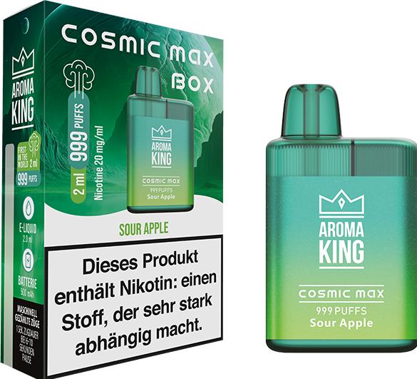 Actual product image Aroma King Cosmic Max Box Sour Apple