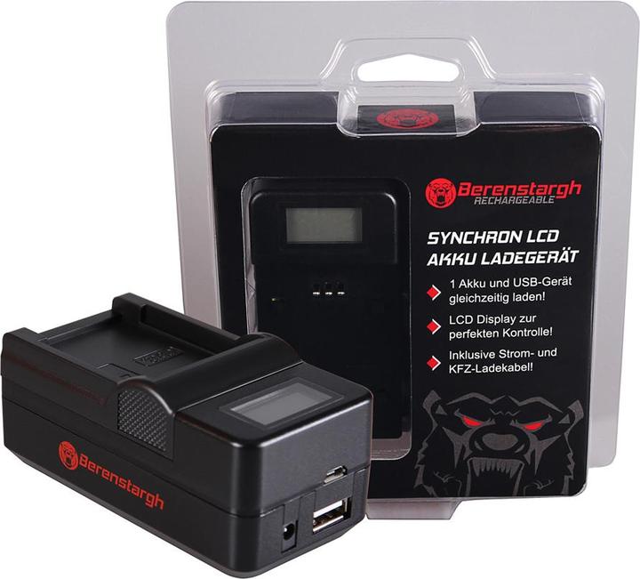 Produktbild Berenstargh Synchron USB Ladegerät f. Casio NP-20 Exilim EXM1 EX-M1 EXM2 EX-M2 EXM20 EX-M20 EXS1