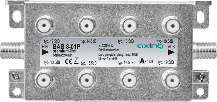 Actual product image Axing BAB 8-01P SAT junction, 8-way