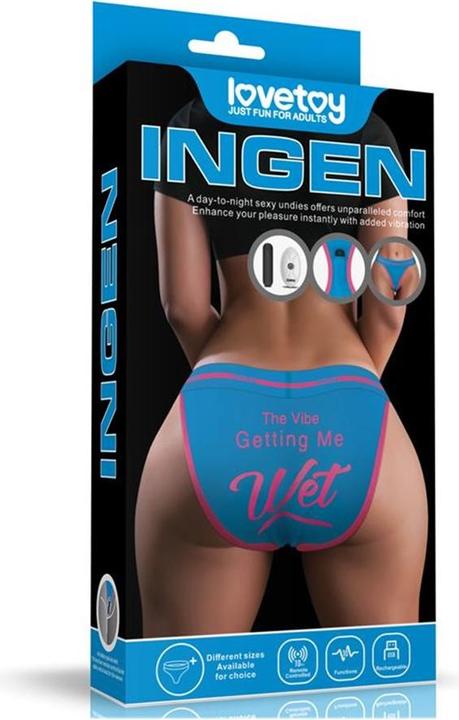 Produktbild Lovetoy Printed Vibrating Sexy Panties "Wet" (XS)