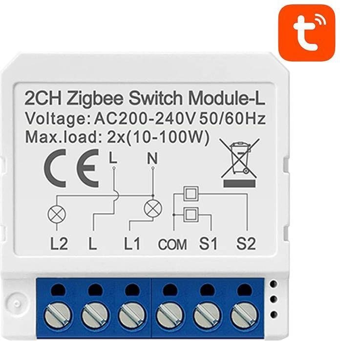 Avatto Smart Switch Module ZigBee LZWSM16-W2 No Neutral TUYA