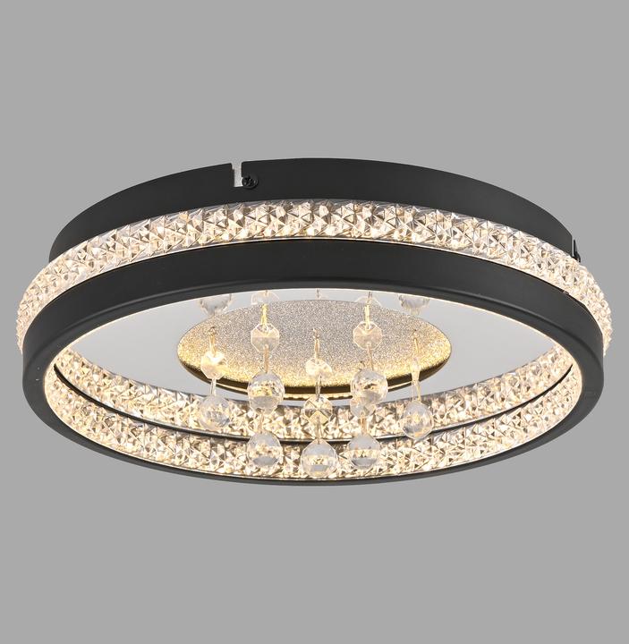 Produktbild Just Light HANNI LED Deckenleuchte Warmweiss 20W schwarz 15217-18 (1300 lm)