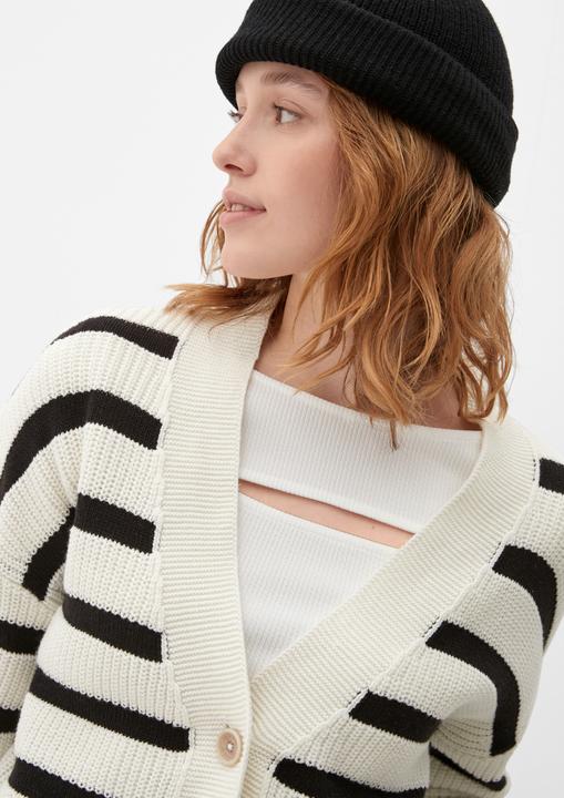 Produktbild s.Oliver Strickjacke Strickjacke im Relaxed Fit (XL)