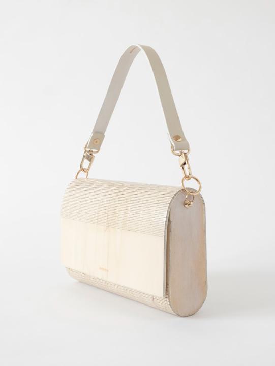 Immagine prodotto False Exklusive Handtasche HOLZ Ivory -RAW