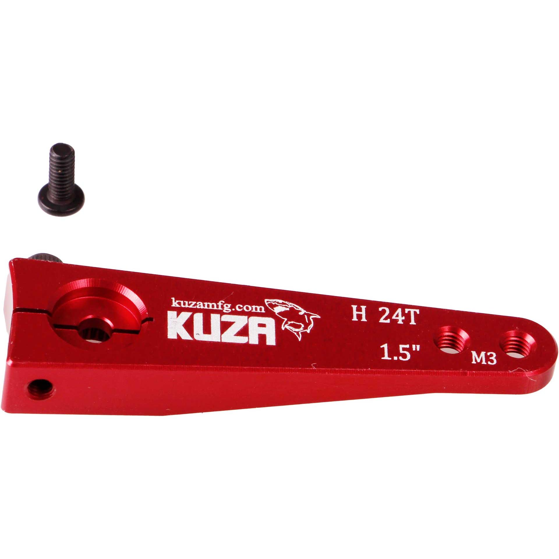 Kuza servohebel 1-arm hitec 24t 38/32mm 1.5" m3 heavy duty v2 aluminium